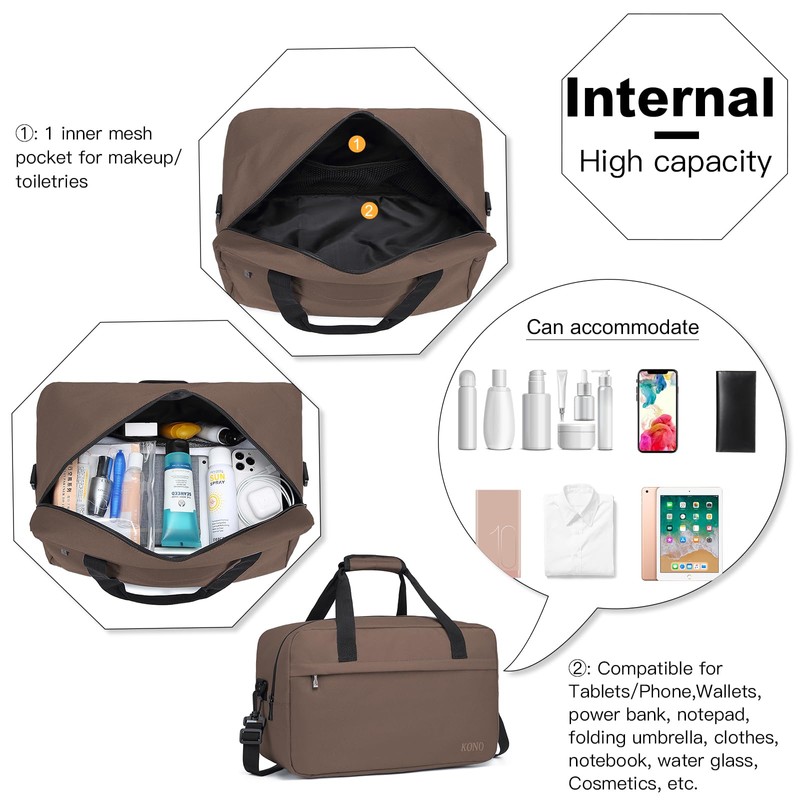KONO Ryanair Travel Bag Hand Luggage Bag Unisex Gym Handbag