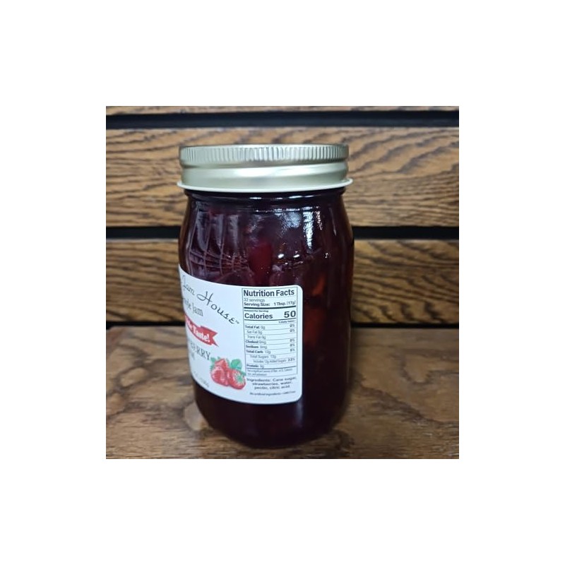 Homestyle Strawberry Jam - Grandma's Jam House - 16oz