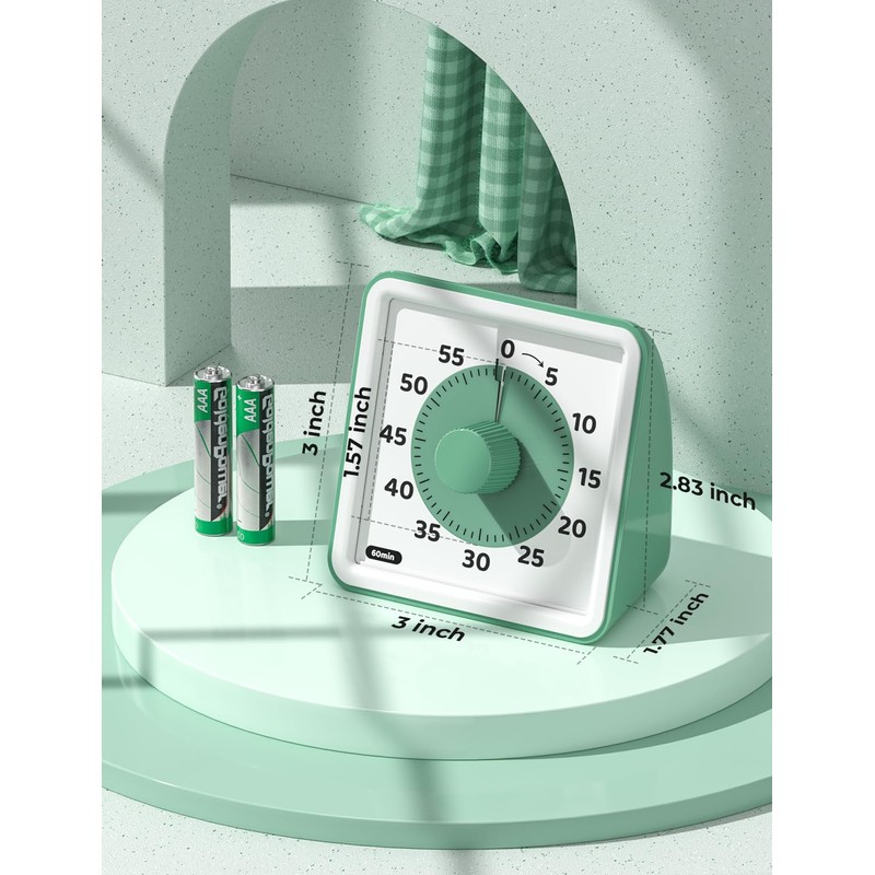 LIORQUE Visual Timer for Kids, 60-Minute Countdown Timers for Classroom