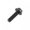 sourcing map Hex Flange Screw 10.9 Degree Carbon Steel Hex