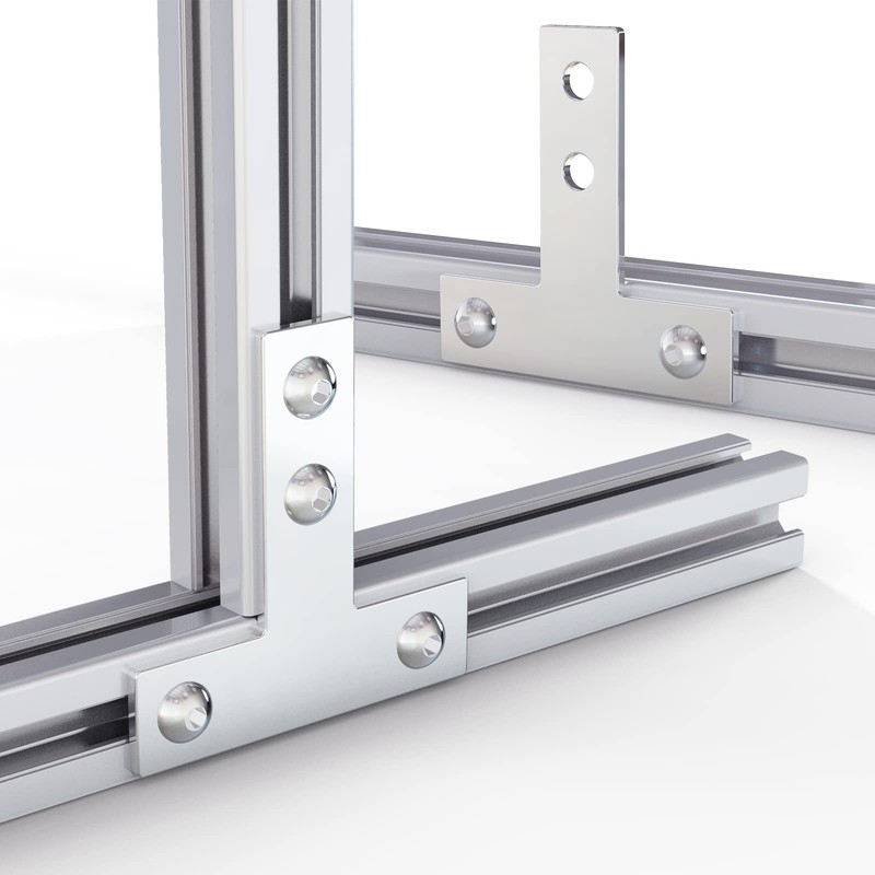 10Sets T Brackets, T Shape Connector 2020 Aluminum Extrusion Connector