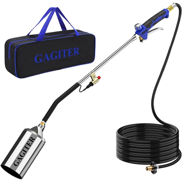 Propane Torch Weed Burner Kit,High Output 2,400,000 BTU with Storage