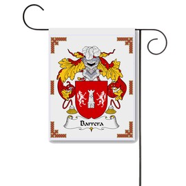 Barrera Coat of Arms/Barrera Family Crest 11 X 15 Garden Flag – Made in the U.S.A.