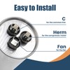 SUREPHON 45+7.5 uF 45/7.5 MFD ±6% 370V/440V Dual Run Circular