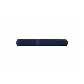 Brentfords Super Absorbent Flannel - 100% Cotton Bathroom Hand Towels - Premium Quality & Quick Drying - 50 x 80cm – Luxury Single Set – Navy Blue