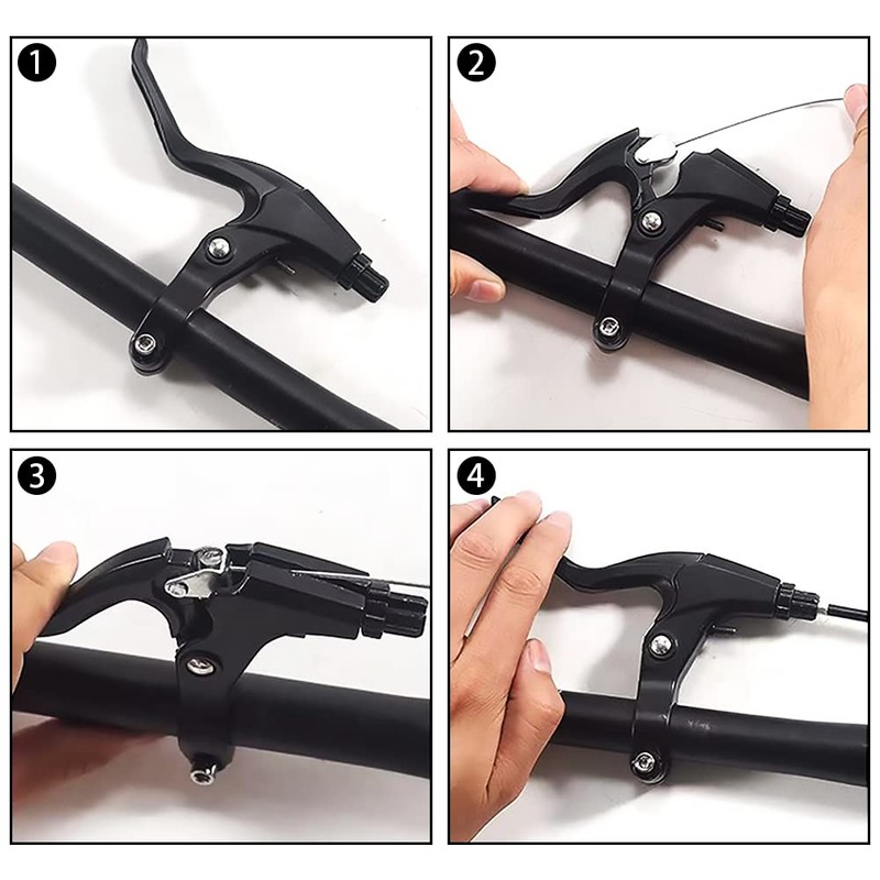 Kigauru 1 Pair Bicycle Brake Handles, Left and Right Lever