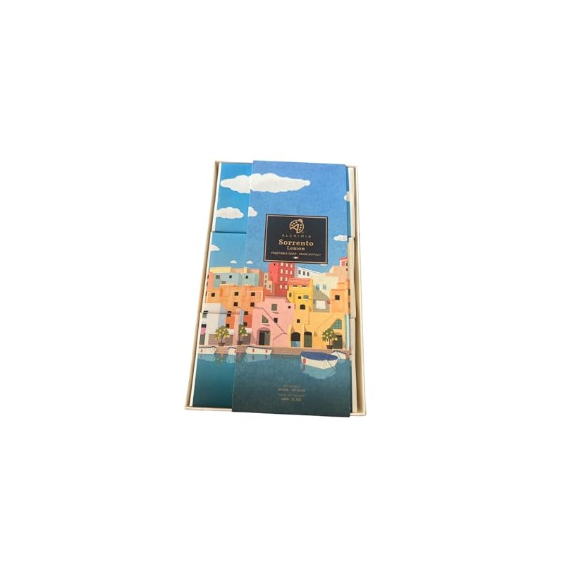 Alchimia Lemon Vegetable Handmade Italian Soap Bar Boxed 3pc Set