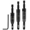 3pcs Self Centering Drill VIX Bit Set, CC2430 3/32“, 7/64”,