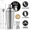 MixMate Premium Cocktail Shaker Set - 4 Piece Bar Shaker