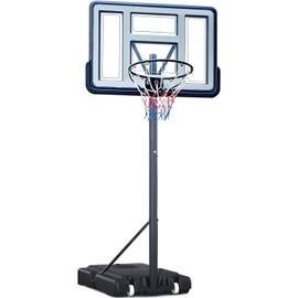Quoerl Basketball Hoop Outdoor 10ft Adjustable, Portable Basketball Hoop Goal System for Youth and Adults in Backyard (120inch)