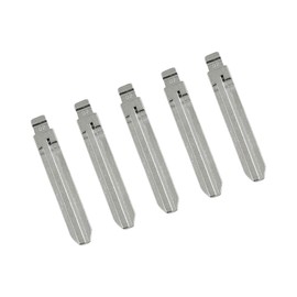 Partuto 5pcs Metal Car Flip Remote Folding Key Blank Blade Replacement Silver Tone for Toyota Camry Corolla Rezi Replacement