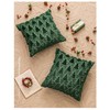 18x18 inch Christmas Tree Pillow Covers（2 PCS），Christmas Decoration Beige Soft