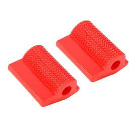 Motoforti Universal Car Gear Shift Shifter Case Boot Protector Cover Pad Anti Slip,Rubber,Red,2Pcs