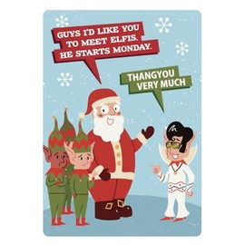 New Elf Funny Christmas Card