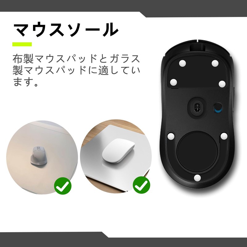 Universal Mouse Sole, 80 Pieces, 0.2 inch (6 mm), Round