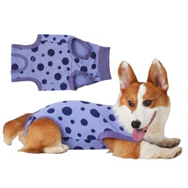 Dog Surgery Recovery Suit After Spay - Dogs Cone Alternative Onesie with Pee Hole, Breathable Anti Licking Neuter Post Surgical Dog Recovery Suit for Male Female Pet Abdominal Wounds