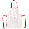 Kids Apron, Red Strawberry Printed Children Apron with Adjustable Neck