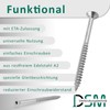 DSM Chipboard Screws 4 x 70 mm Stainless Steel A2/V2A