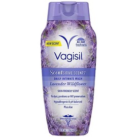 Vagisil Scentsitive Scents Plus Daily Intimate Vaginal Wash for Feminine Hygiene, Spring Lilac