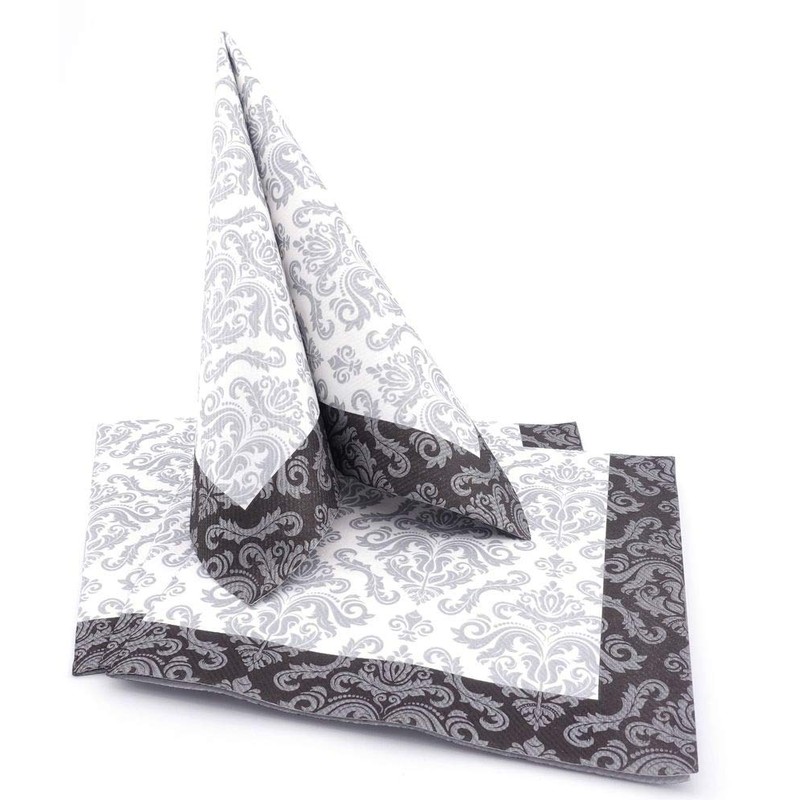 50 APARTina Napkins Ornament 33 x 33 cm Fabric-Like Airlaid