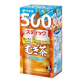 Itoen Healthy Mineral Barley Tea, Smooth, Stick for 16.9 fl oz (500 ml), 0.1 oz (3.5 g) x 7 Bottles Powder