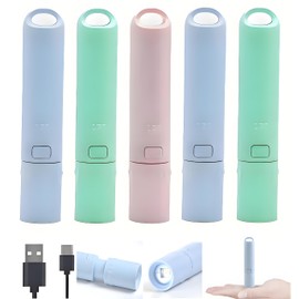 Darlur 5Pack Mini Small LED Flashlights，USB C Rechargeable Flash Lights，Ultralight Zoomable Flashlights for Home, Emergency, Camping ，Dog Walking，Bulk for Kids Gifts