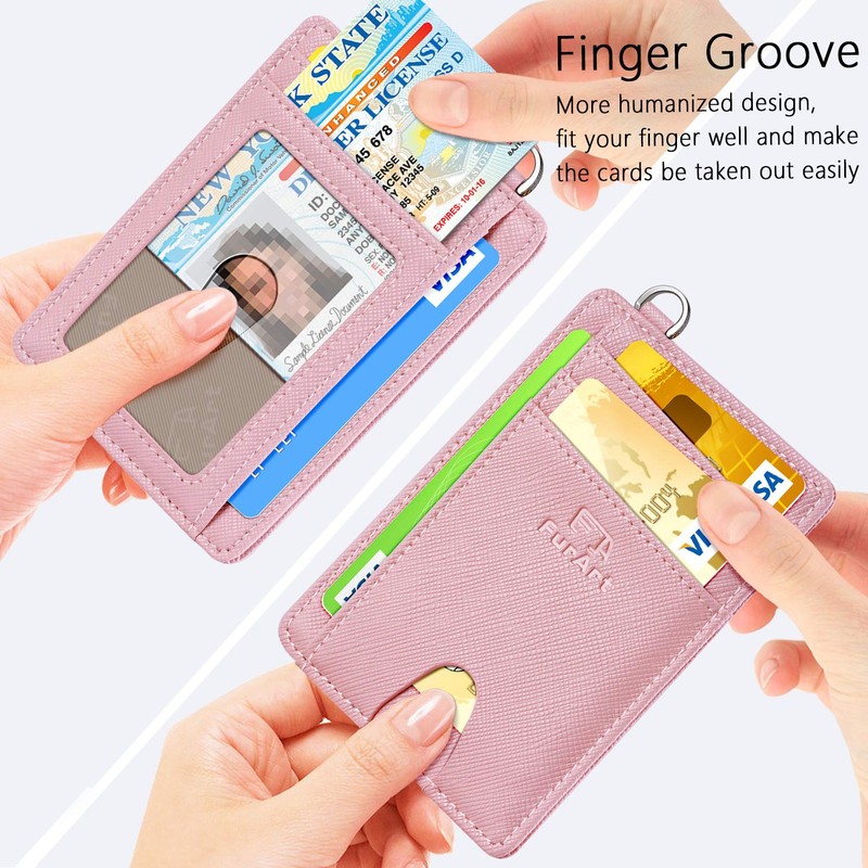 FurArt Slim Minimalist Wallet, Front Pocket Wallets, RFID Blocking, Credit