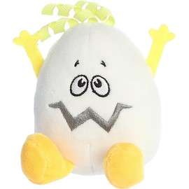 Aurora® Punny Eggspressions™ Scrambled Egg Stuffed Animal - Humorous Wordplay - Playful Expression - White 3.5 Inches