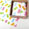 Whaline Whaline 100 Sheets Easter Tissue Paper Pastel Bunny Rabbit