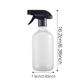 Geartrust 2pc Small Water Spray Bottle for Hair, Frosted Clear Plastic Small Squirt Bottle