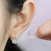 Anti-Allergy Unisex Plastic Hoop Ear Retainers & Nose Rings Set,