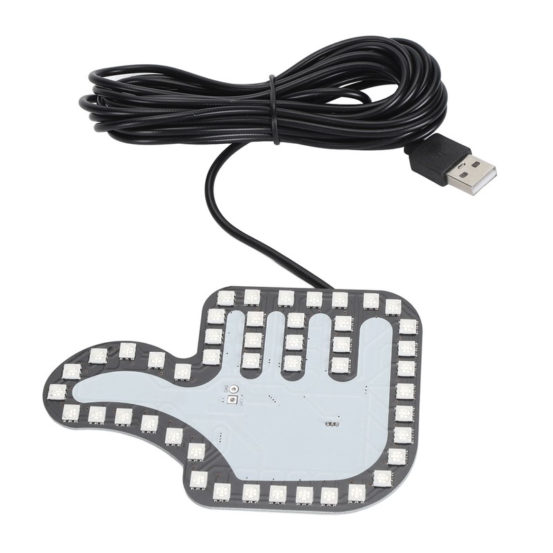 Car Hand Gesture Light LED Sign Finger Light Window Gesture