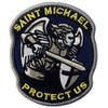 Modern Army Saint Michael Protect Us Embroidered Velcro Patch