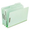 Pendaflex Pressboard Fastener Folders, Letter Size, Light Green, 2" Expansion,