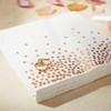 Juvale 50-Pack Disposable Rose Gold Napkins - 6.5-Inch 3-Ply Paper