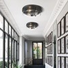 Luminzone Flush Mount Ceiling Light with Clear Glass Shade, 3-Light