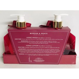 Morgan & Grace ~ Peppermint & Frosted Vanilla Hand Wash & Lotion 10.14 fl oz Ea.