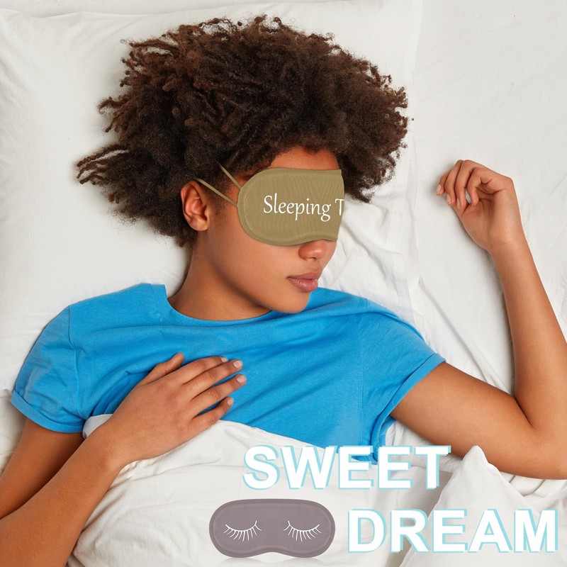 20 Pcs Funny Eye Mask Bulk for Sleep, Adjustable Strap,Morandi