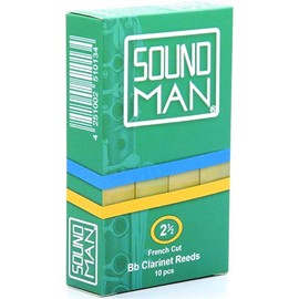 10 Blättchen für Böhm-Klarinette - Hochwertige Soundman®Rohrblätter für Klarinette - Schachtel à 10 Stück - Stärke 1,5