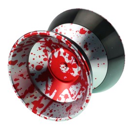 Bi-metal Yoyo Spin Gear Katana Bind Exclusive Model (Silver Red x Black Rim)