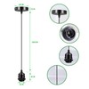 Sevenpers Metal Pendant Light Fittings Ceilings, E27 Lamp Holder Modern