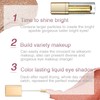 Metallic Liquid Glitter Eyeshadow & Waterproof Eyeliner Pen - Long-Lasting,