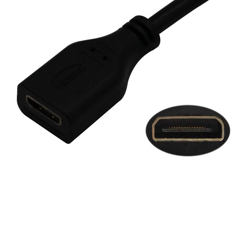 Rosebe Micro HDMI Male to Mini HDMI Female Adapter Cable