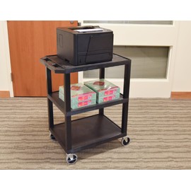 Classroom Basics WT34S Tuffy Utility Cart - Three Shelves, NSF Certified