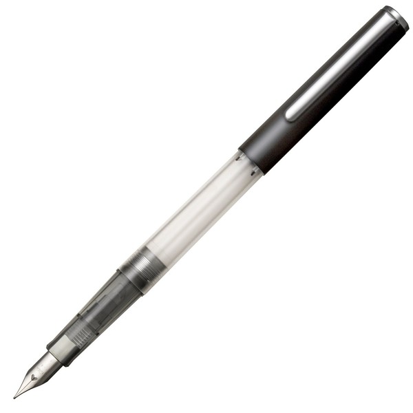 Sailor HighAce Neo Clear Beginners Fountain Pen, Steel Nib, Fine, Black Body (11-0119-220)