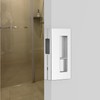 Privacy Pocket Door Lock with Pull, Wooden Sliding Door Handle