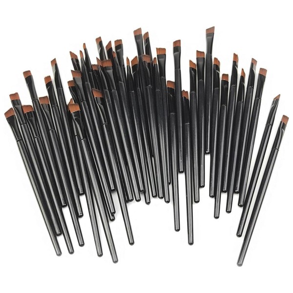 100 PCS Compact Eyebrow, Lip, and Eye Shadow Makeup Brush