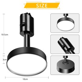 Duct Rail Light, 12 W, LED Included, Large Light Amount, 1200 lm, 120 W Equivalent, Integrated Fixture, Easy Installation, Adjustable Angle, Duct Rail Lighting, Facility Lighting, Spot Light Lighting