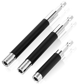 MBAIYO Magnetic Screw Drive Guide Drill,3Pcs Impact Bit Holder Extension Borer Fastener Adapter for Nuts Bit and Handheld Driver