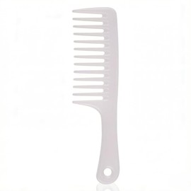 fenglin Wide Toe Comb, Extra Large Size, Anti-Static, Wide Teeth, Comb, Hair Comb, Damage-Free, Scalp Massage, Unisex, Tangle Relief, Curly and Wet Hair (1, Clear)